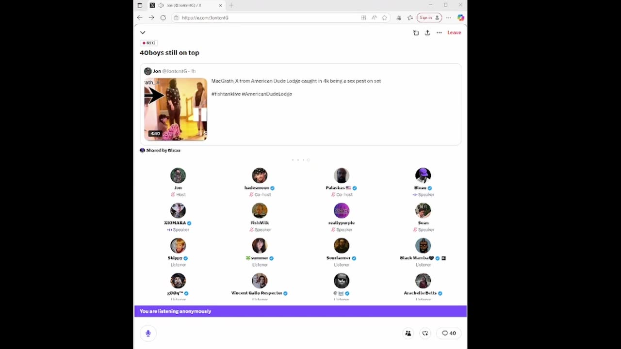 X space death of a fish