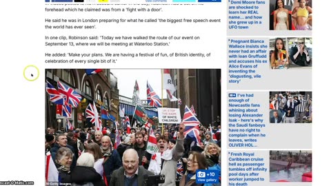 Tommy Yobbinson in faked St Pancras fight