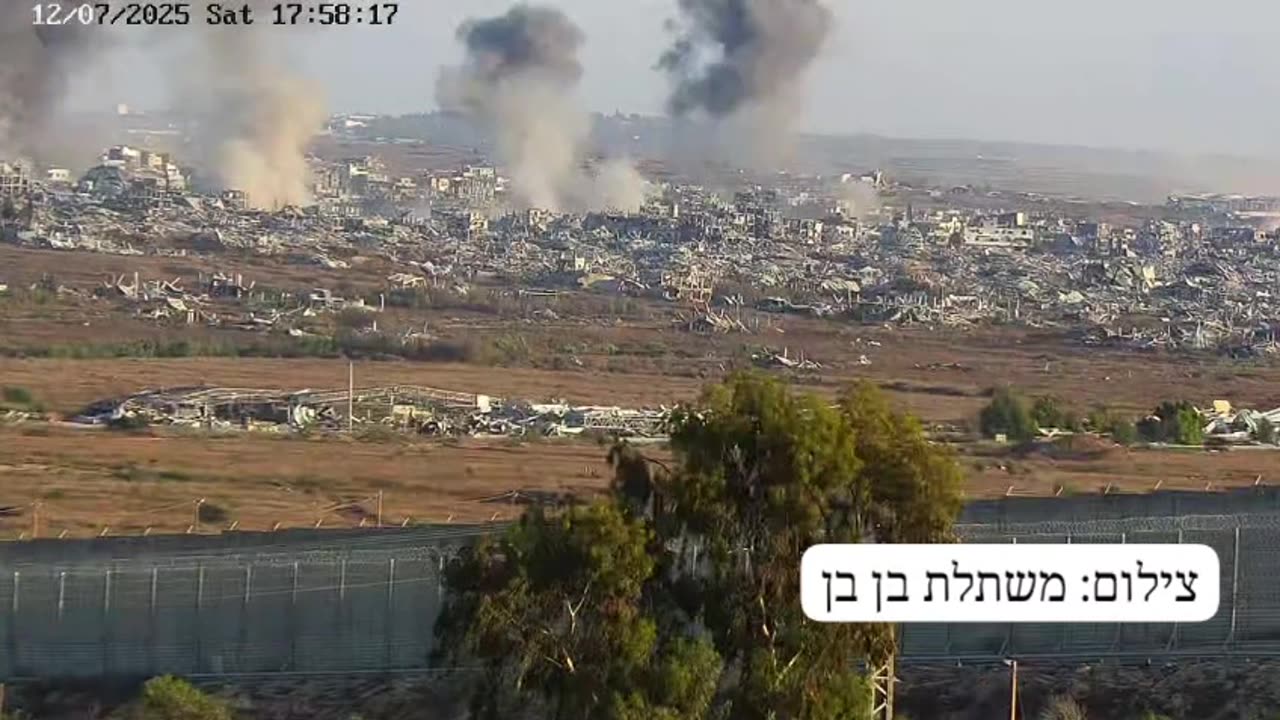 MASSIVE BOMBARDMENTS IN GAZA OVER SHABBAT