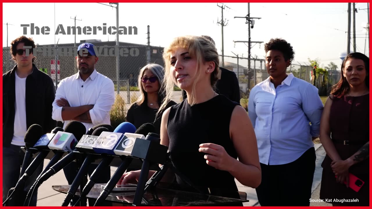 Dem Communist Candidate Lashes Out In Wild Rant Outside ICE Facility