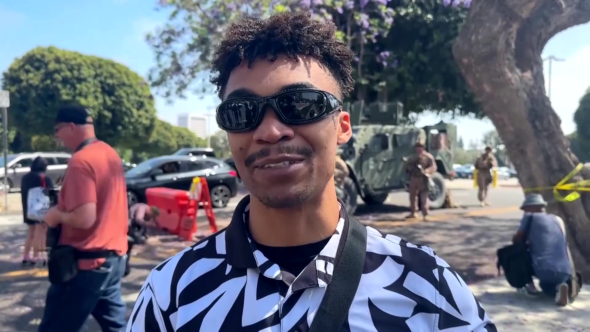 First known civilian detained by Marines in LA recounts incident