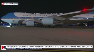 🇺🇸 Donald Trump Departs for Diplomatic Mission in Asia and Meeting with Xi Jinping of China [LIVE]