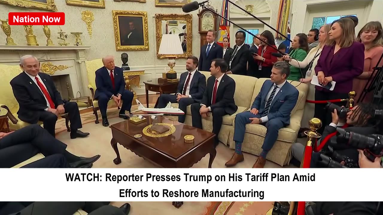 Reporter Presses Trump on His Tariff Plan Amid Efforts to Reshore Manufacturing