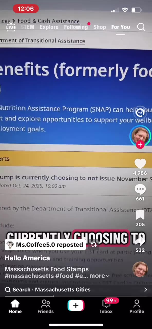 SNAP Food Stamps Problem (Read Description)