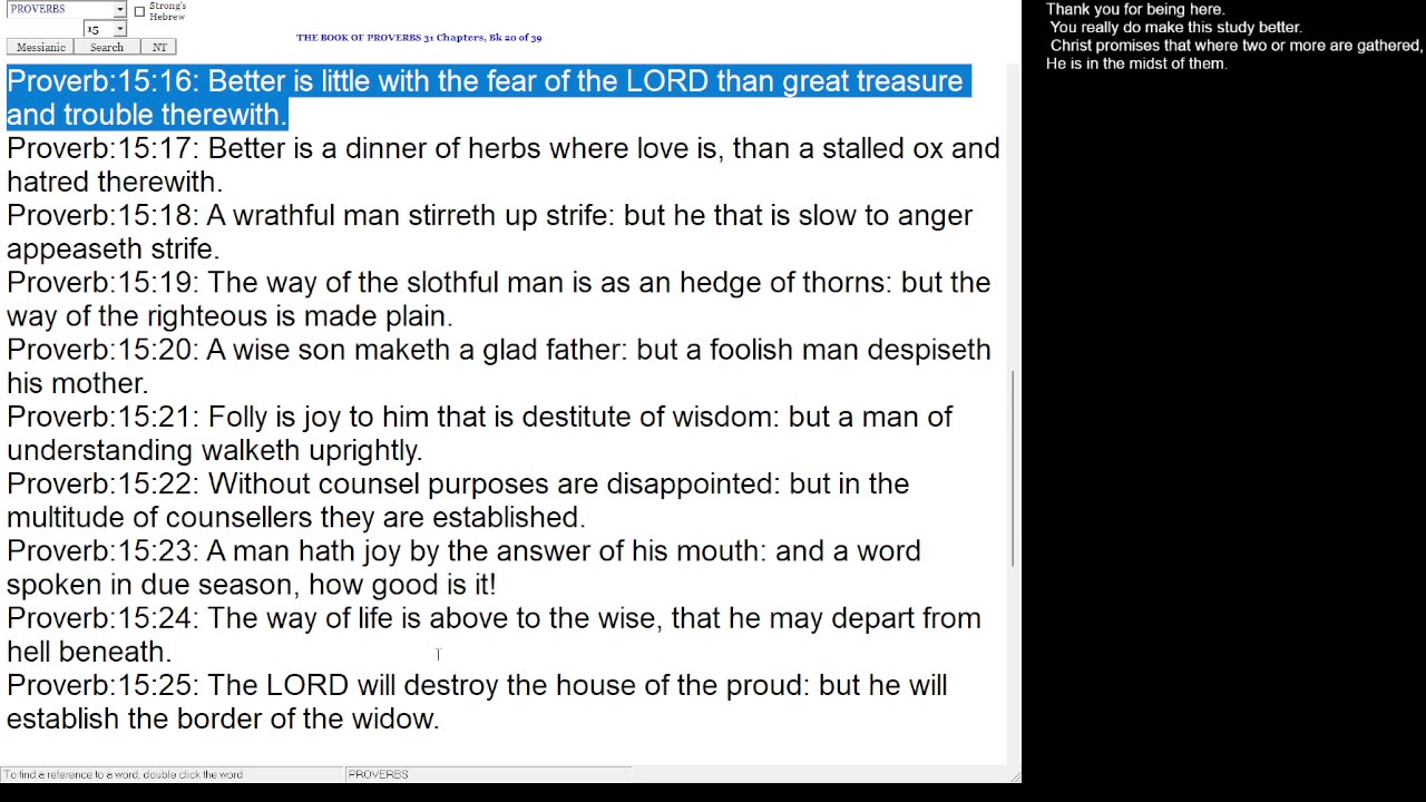 Proverbs 15