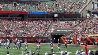 August 23, 2025 - Early Colts-Bengals Scene from Cincinnati