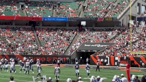 August 23, 2025 - Early Colts-Bengals Scene from Cincinnati
