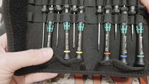 Wera Kraftform Micro 12 universal 1 Precision driver set German tools