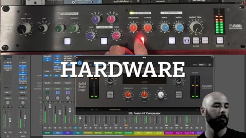 SSL FUSION - HARDWARE VS PLUGIN - HF COMPRESSOR
