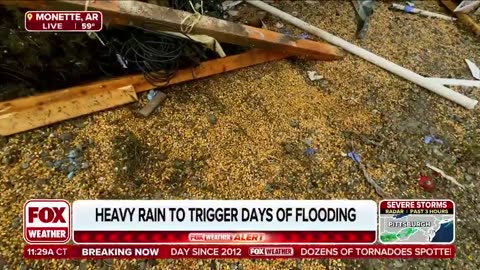Video: Tornado damage in Monette, Arkansas.