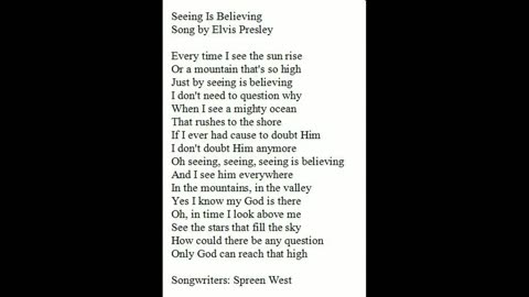 Seeing Is Believing by SRM