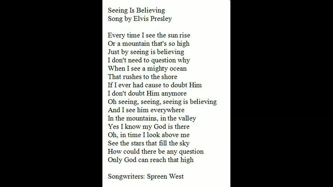Seeing Is Believing by SRM