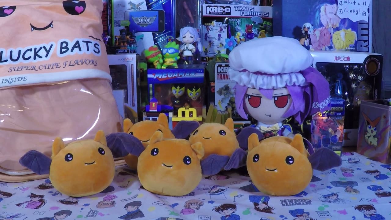 Aliexpress Lucky Bats plush bag and pillow - Orange flavor
