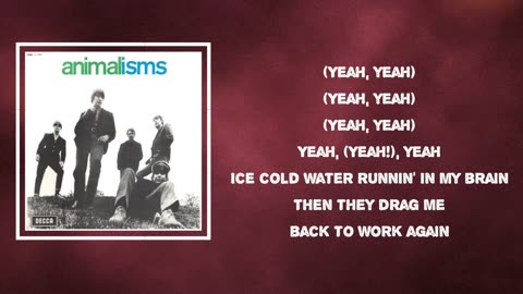 The Animals - Inside Looking out (Lyrics)