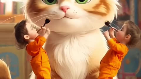 Trending ai cat funny video