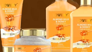 Christmas Gifts for Women Gift Basket for Women - 10 Pc Almond Milk & Honey Beauty