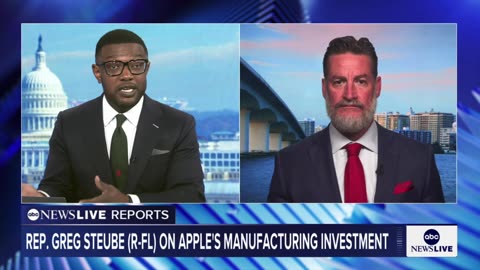 Joining ABC News Live to Discuss Trump Announcing $100 Billion Apple Investment