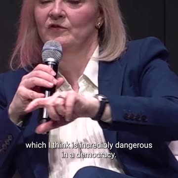 Former UK prime minister, Liz Truss,