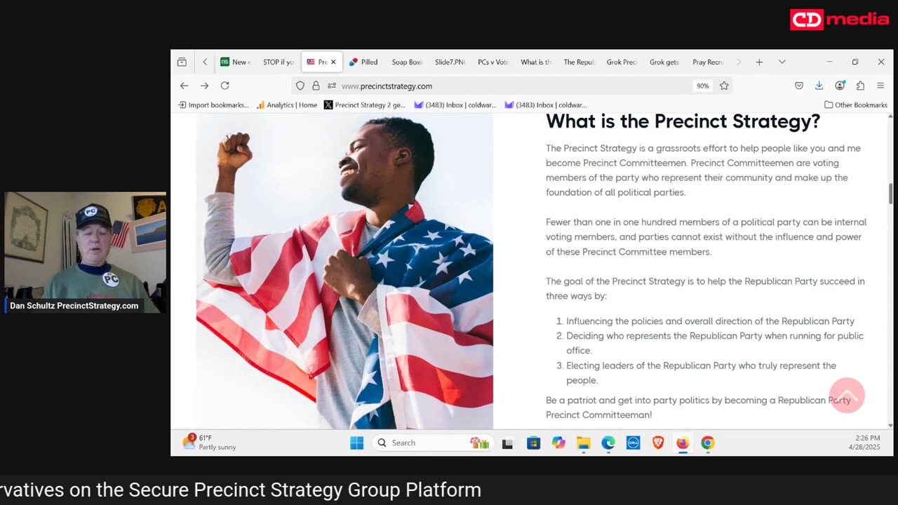 Precinct Strategy Self-reliance & elections & liberty. Dan Schultz April 28 2025