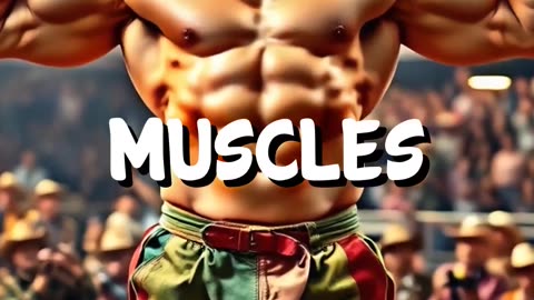 Bodybuilder Rodeo Clown