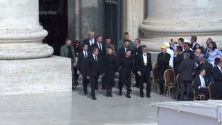JD Vance and Zelenskyy arrive at Pope Leo's inaugural Mass