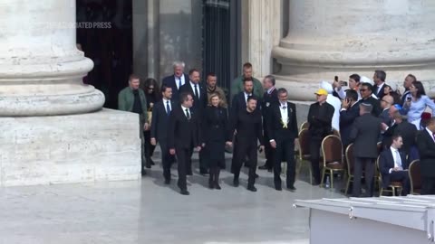 JD Vance and Zelenskyy arrive at Pope Leo's inaugural Mass