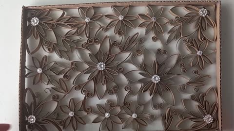 Toilet paper roll wall art