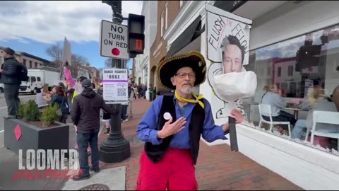 Sombrero Wearing Tesla Protester Says He Use To Be A Republican