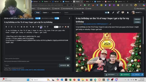 come watch me stuff like blockchain stuff or playing video games or stuff