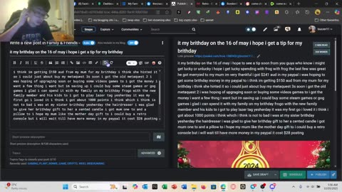 come watch me stuff like blockchain stuff or playing video games or stuff