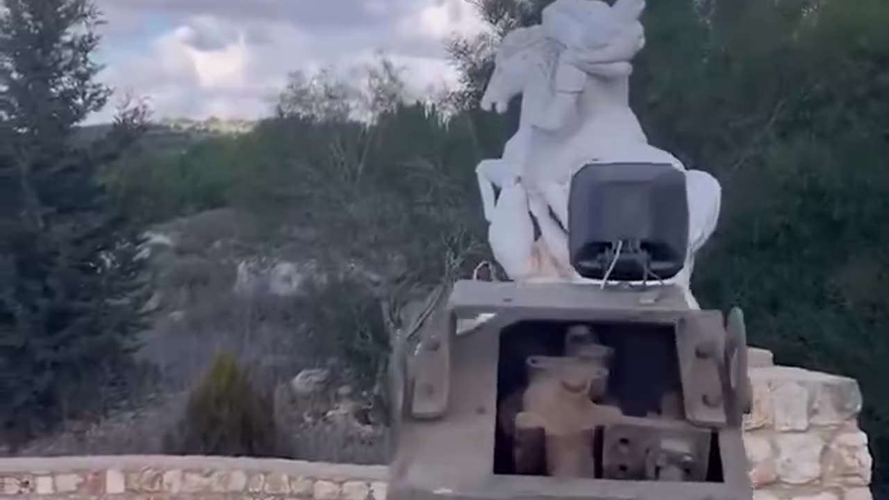 IDF Troops destroying St. George monument