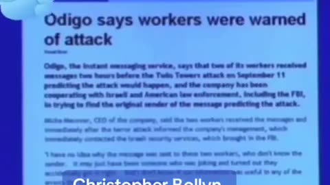 Did you know 4,000 Jews were warned not to go to work on 9/11?