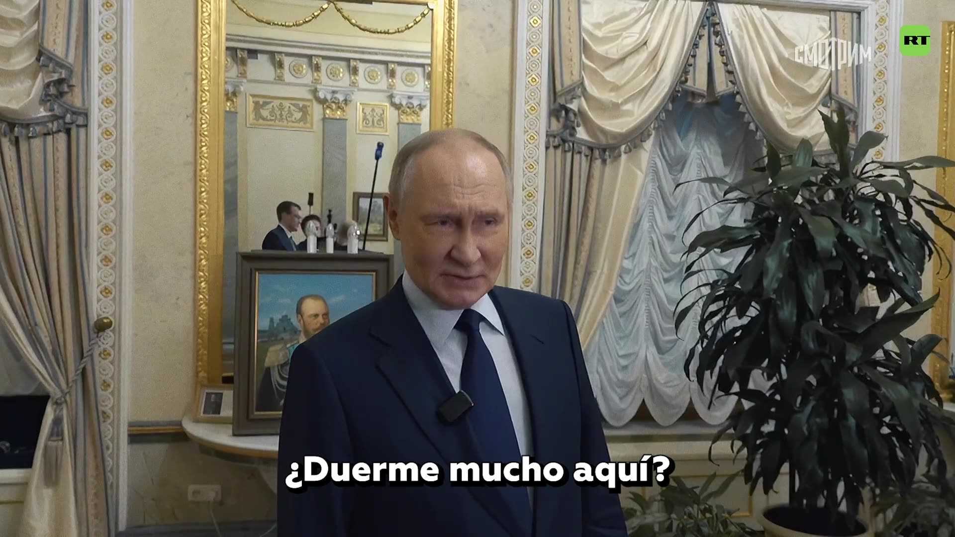 Putin muestra por primera vez su piso en el Kremlin