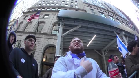 Jews protest Israel outside Trump building.