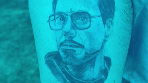 3-D Iron Man Tattoo