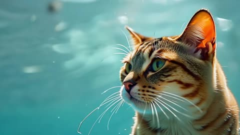 Cat vs Water #shorts #cuteanimals #cutecat #cute #cats #viral