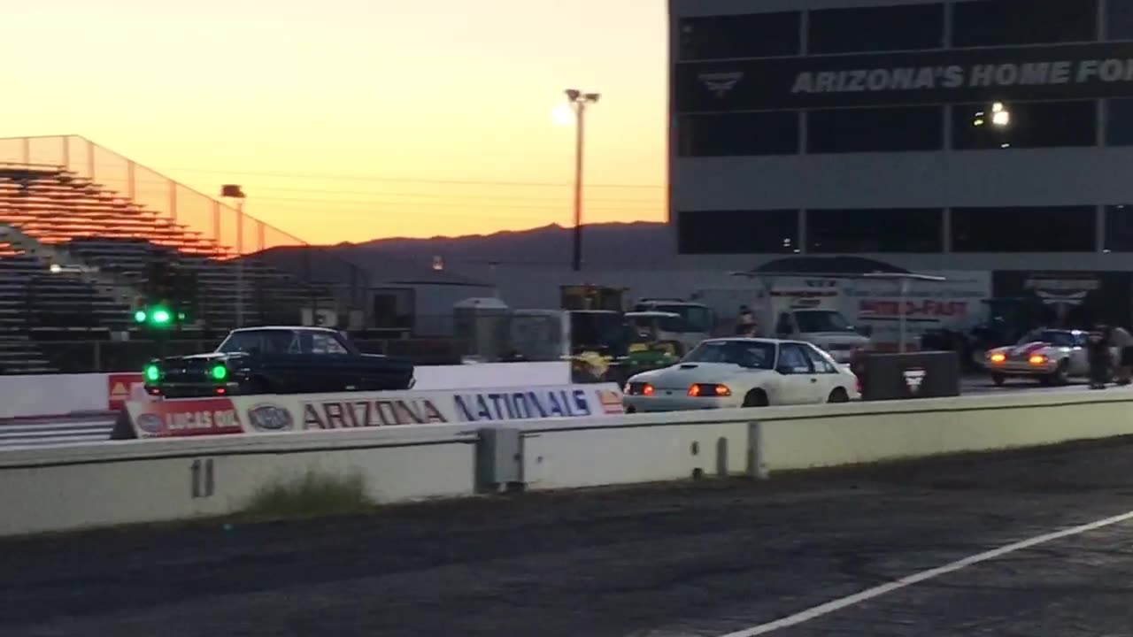 Drag Racing the Green Monster. ‘65 Nova