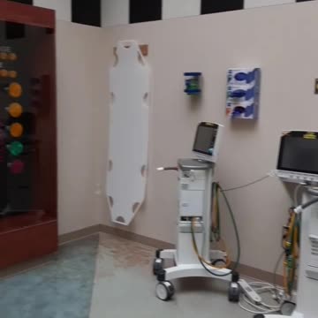 The best exhibit to look at while they are taking care of business.