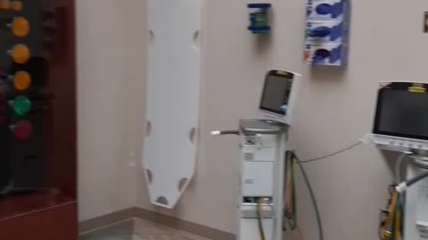 The best exhibit to look at while they are taking care of business.