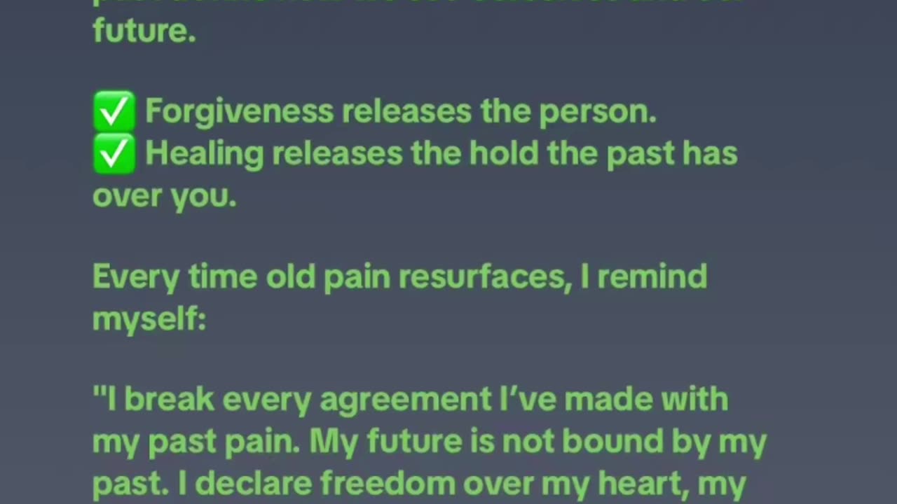 What if your past has no power unless you give it permission?