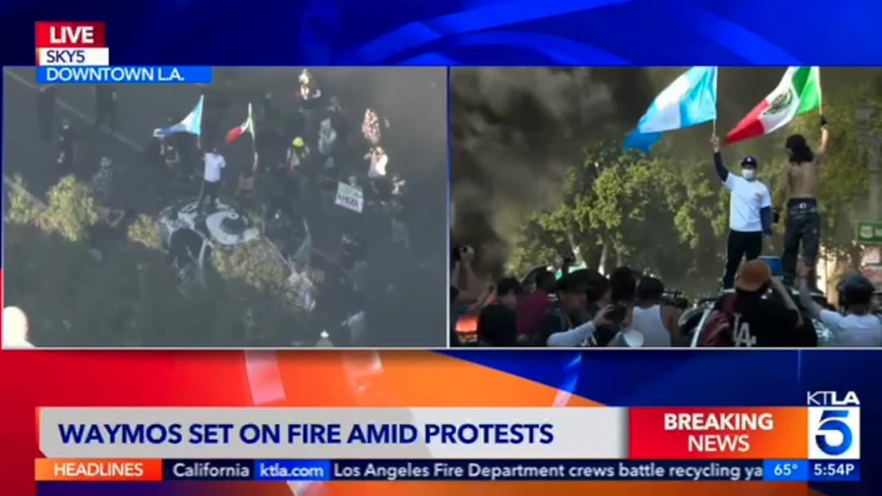 Organized Protest Turns Violent, Properties Vandalized, Burned ! Trump Deploys The National Guards