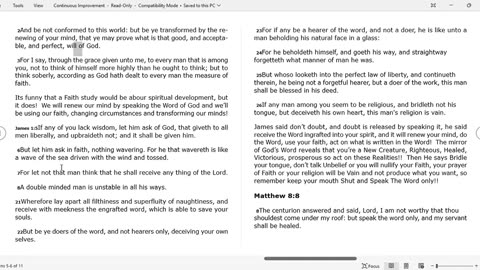 CONTINUOUS IMPROVEMENT IN JESUS!!