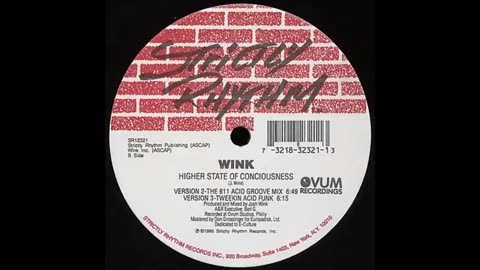 Josh Wink - Higher State Of Consciousness (Tweekin Acid Funk) - 1995