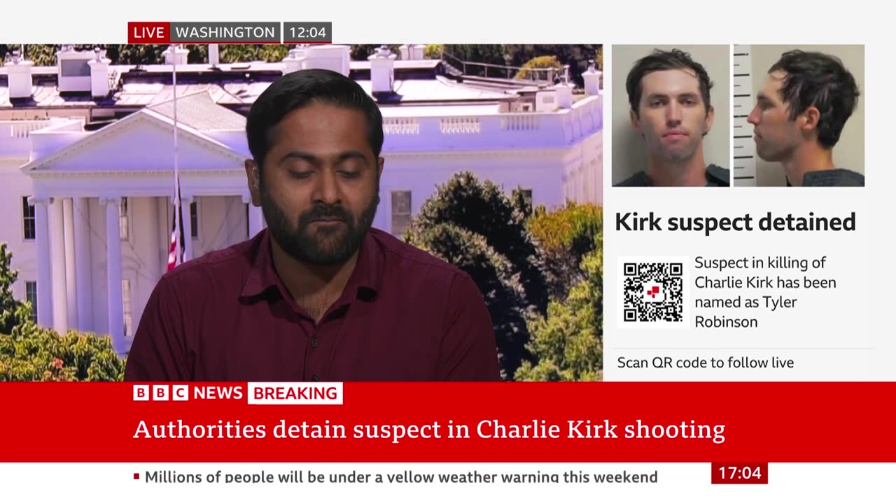 Tyler Robinson named as Charlie Kirk shooting suspect | BBC News