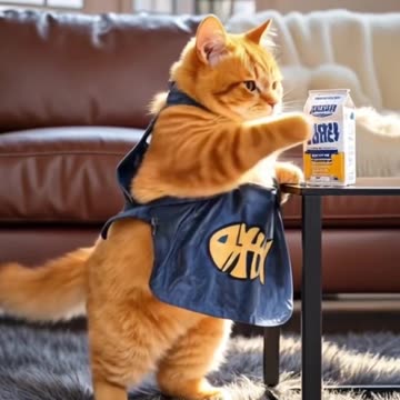 Cat Jack and baby fun together