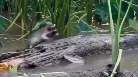 Two Kids are Narrow Escape from a crocodile