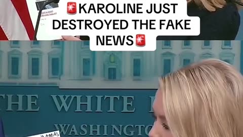 And she brought the receipts too! #karolinelevitt #fakenews