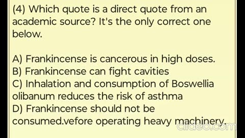Frankincense quiz. How much do you know about Frankincense?