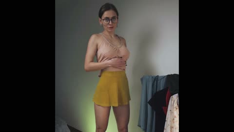 Try on Haul non Transparent short skirts with cute Tina