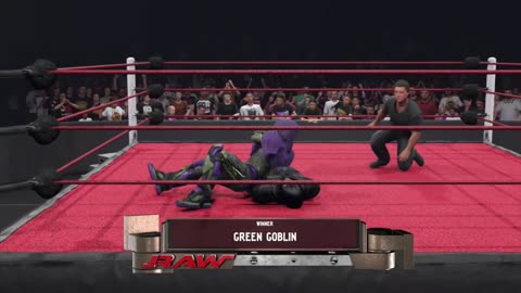 GREEN GOBLIN VS NOOB SAIBOT singles match (AOT2 RED wwe2k24)
